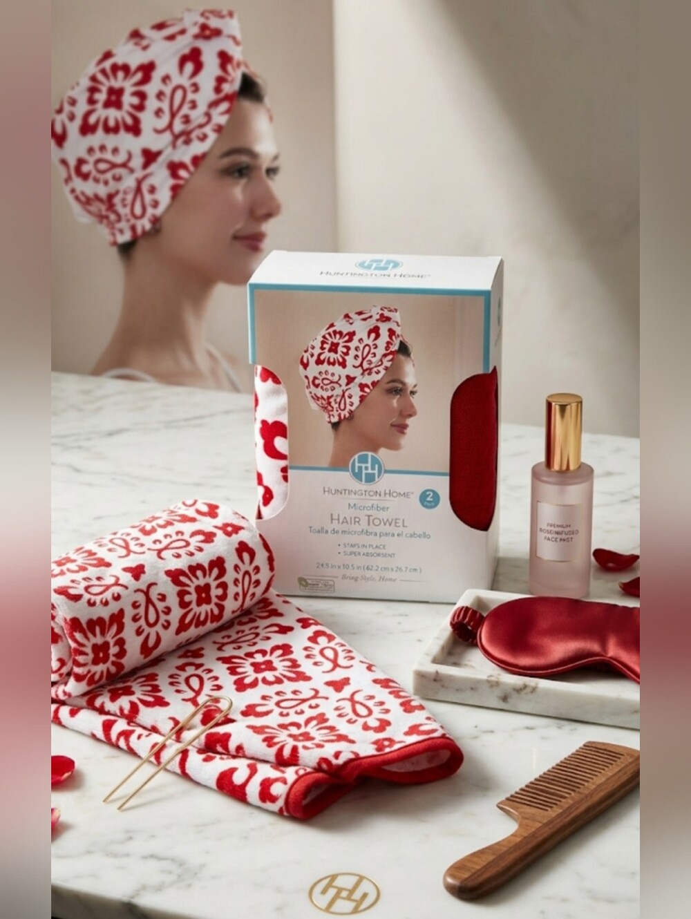 🤍Huntington Home Microfiber Hair Towel Set – NWT🤍